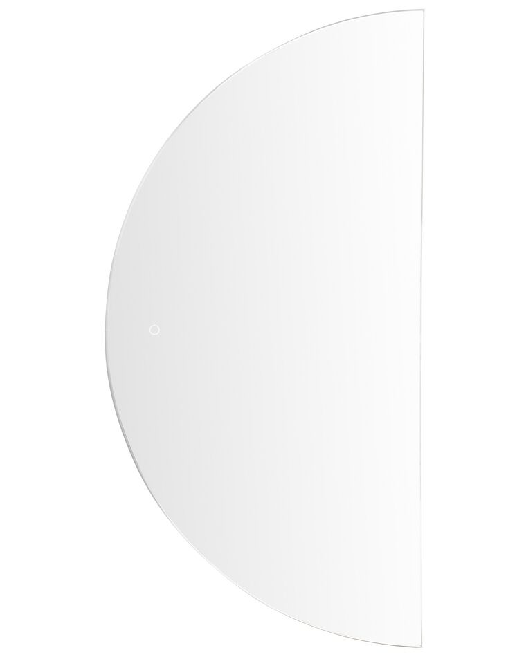 Badspiegel mit LED-Beleuchtung halbrund 60 x 120 cm LOUE_894384