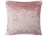 Set of 2 Velvet Cushions 45 x 45 cm Pink HOSTA_770392