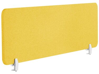 Skrivebordsskærm 160 x 40 cm gul WALLY