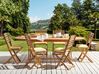 Zestaw 6 poduszek na krzesła ogrodowe w paski żółto-biały TOLVE_849051