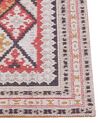 Teppich Baumwolle mehrfarbig geometrisches Muster 80 x 150 cm Kurzflor ANADAG_853633
