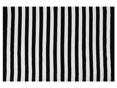 Tapis noir et blanc 140 x 200 cm TAVAS
