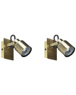 Seinävalaisin rauta messinki 2 kpl BONTE