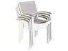 Conjunto de jardim em alumínio mesa e 8 cadeiras cinzentas PERETA_891320