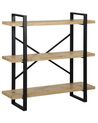 3 Tier Bookcase Light Wood TIMBER_758112