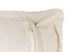 Conjunto de 2 almofadas de algodão preto e branco 45 x 45 cm ATABAGI_802279