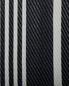 Outdoor Teppich schwarz 90 x 180 cm Streifenmuster Kurzflor HALDIA_716476