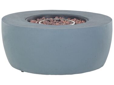 Feuerstelle hellgrau Leichtbeton rund INDUS | Beliani.ch