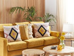 Koristetyyny puuvilla monivärinen tuftattu 45 x 45 cm 2 kpl SOLANUM Koristetyyny puuvilla monivärinen tuftattu 45 x 45 cm 2 kpl SOLANUM