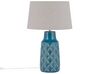 Lampa stołowa ceramiczna niebieska THAYA_877432