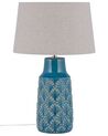 Lámpara de mesa de cerámica azul THAYA_877432