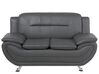 2-istuttava harmaa keinonahkainen sohva LEIRA_687359
