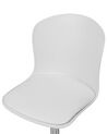 Chaise à roulettes en polypropylène blanc VAMO_731930