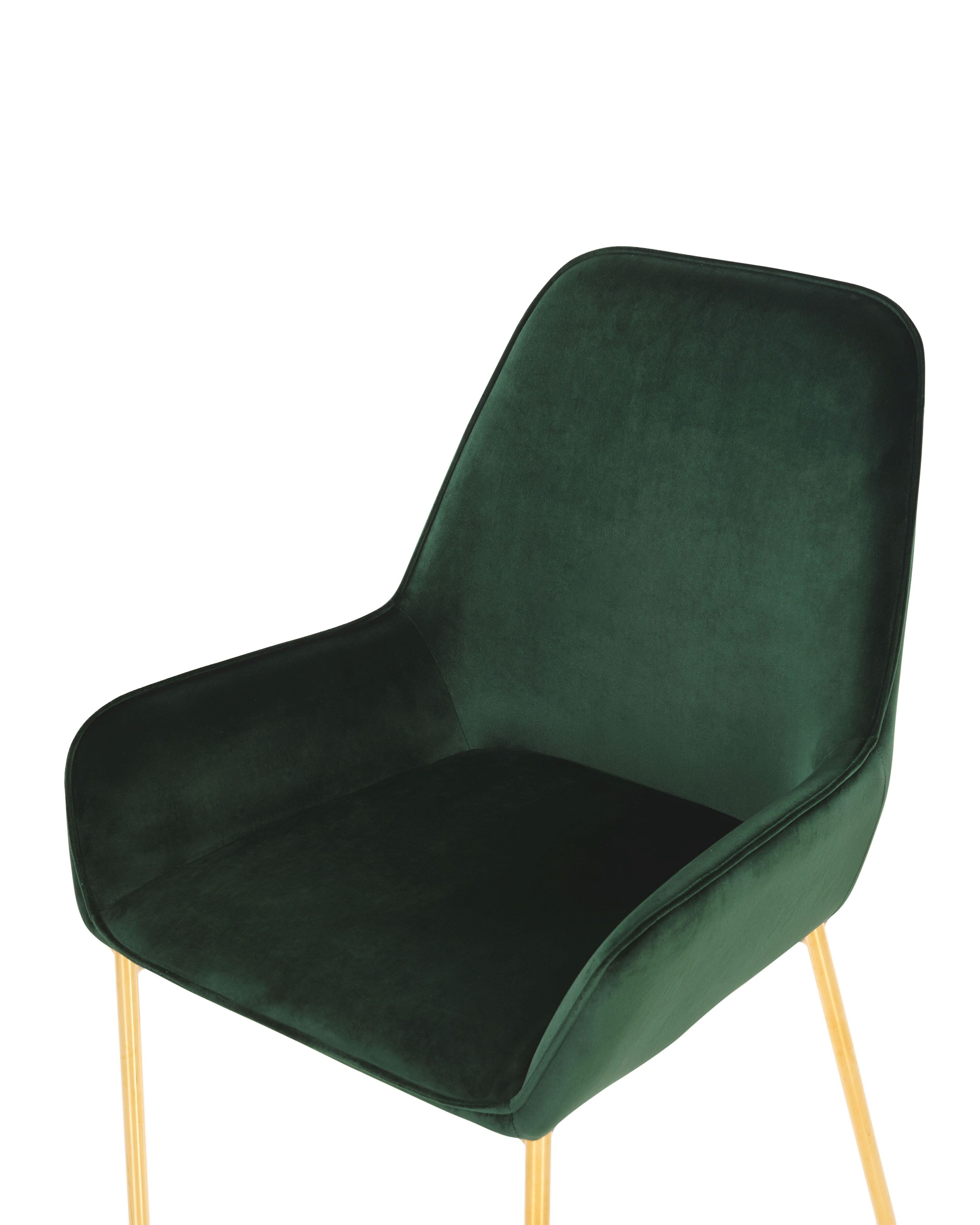 Set of 2 Velvet Dining Chairs Green LOVERNA Beliani.co.uk