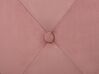 Puf welurowy ⌀ 40 cm różowy COROLLA_753705