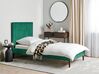 Łóżko welurowe 90 x 200 cm zielone BAYONNE_901190