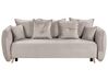 Velvet Sofa Bed with Storage Taupe VALLANES_904090