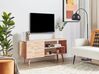 Mueble TV de madera de caucho clara 130 x 40 cm WESTFIELD_817770