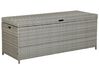 PE Rattan Storage Box 158 x 63 cm Grey MODENA_796131