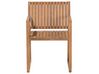 Akáciová záhradná jedálenská stolička zo svetlého dreva SASSARI_691866