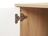 Sideboard heller Holzfarbton / weiß 2 Schränke Schublade ITACA_789819