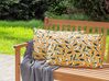 Set of 2 Outdoor Cushions Leaf Motif 40 x 60 cm Multicolour TAGGIA_882800