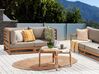 Sofa ogrodowa z certyfikowanego drewna 2-osobowa jasna TRANI_895464