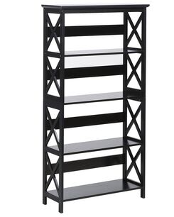 Kirjahylly 4 hyllyä musta FOSTER Kirjahylly 4 hyllyä musta FOSTER