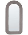 Buklé nástenné zrkadlo 60 x 120 cm sivobéžové CERVON_916376