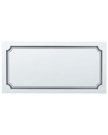Badspiegel mit LED-Beleuchtung rechteckig 120 x 60 cm ARROMACHNES