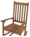 Cadeira de baloiço em madeira de acácia clara BOJANO_843674
