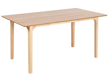 Jedálenský stôl 160 x 90 cm svetlé drevo DELMAS