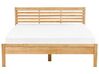 Łóżko drewniane 160 x 200 cm jasne CARNAC_677790