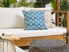  2 poduszki ogrodowe w geometryczny wzór 45 x 45 cm niebieskie ANAGNI_776696