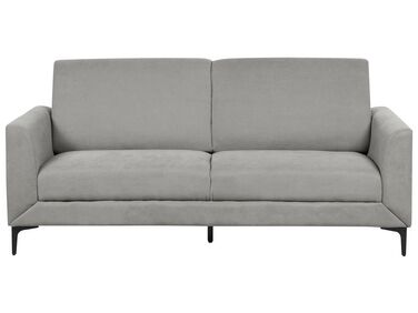 3 Seater Fabric Sofa Grey FENES
