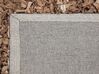 Béžový shaggy kožený koberec 160x230 cm MUT_220400