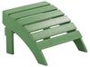 Záhradná stolička s podnožkou zelená ADIRONDACK_809561
