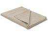 Embossed Bedspread and Cushions Set 160 x 220 cm Taupe SHUSH_822002