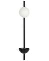 1 Light Metal Wall Lamp with Plant Pot Black ISABELLA_872804