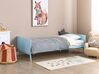 Wooden EU Single Size Bed Light Blue BONNAC_913294
