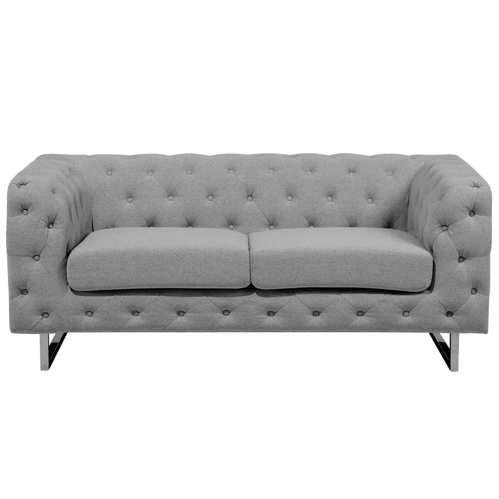 Sofa 2-osobowa szara VISSLAND