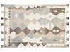 Kelim Teppich Wolle mehrfarbig 160 x 230 cm geometrisches Muster Kurzflor ARALEZ_859740