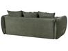 Sofa rozkładana welurowa z pojemnikiem zielona VALLANES_904240
