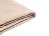 Fabric EU Double Size Bed Beige FITOU_876000