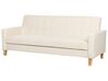 Fabric Sofa Bed Off-White VEHKOO_914647