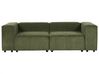Modulär soffa 2-sits jumbo cord grön APRICA_897076