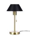 Lámpara de mesa de metal negro/dorado 37 cm CAPARO_877426