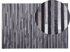 Matto lehmännahka musta/harmaa 140 x 200 cm ATALAR Matto lehmännahka musta/harmaa 140 x 200 cm ATALAR