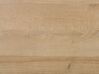 Table de salle à manger effet bois foncé 160 x 80 cm BERLIN_776015