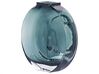 Vase à fleurs 27 cm en verre turquoise KAPELI_838050